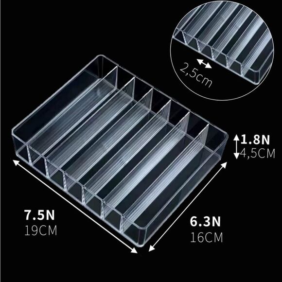 7 compartment acrylic palette organizer - Picture 3 of 6